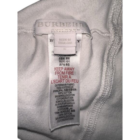 Burberry White Nova Check Hat Cap Beanie Baby Infant EUC - Picture 3 of 3